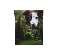 Border Collie Stone Sweet Brown Perros Mascotas, Squeeze Top Wallet Bolsa de Almacenamiento para Mujer Monedero pequeño Bolsa de Cambio