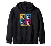 Border Collie Tío Pop Art Style Sudadera con Capucha
