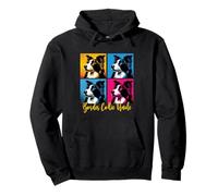 Border Collie Tío Pop Art Style Sudadera con Capucha