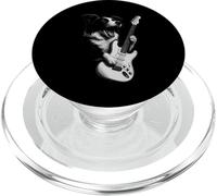 Border Collie Tocando Guitarra Rock Música Perro PopSockets PopGrip para MagSafe
