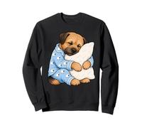 Border Terrier durmiendo en Lindos Pijamas Sleep Dog Sudadera