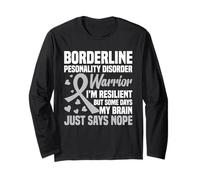 Borderline Warrior TLP EUPD Conciencia Trastorno de la Personalidad Manga Larga