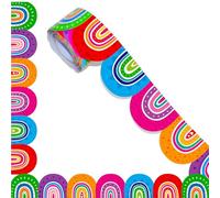 Bordes coloridos para tablón de anuncios, 10 m, decoración para tableros de póster, boletines coloridos, bonito aviso