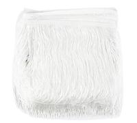 Bordes Con Flecos Borlas de poliéster 20 cm y 5/10 m for ropa, cortinas, vestidos latinos, adornos encaje, bolsas, prendas, accesorios costura DIY(Color16,20cm-5Meters)