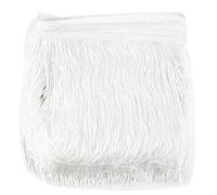 Bordes Con Flecos Borlas de poliéster 20 cm y 5/10 m for ropa, cortinas, vestidos latinos, adornos encaje, bolsas, prendas, accesorios costura DIY(Color2,20cm-10Meters)