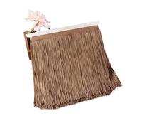 Bordes Con Flecos Borlas de poliéster 20 cm y 5/10 m for ropa, cortinas, vestidos latinos, adornos encaje, bolsas, prendas, accesorios costura DIY(Color39,20cm-10Meters)