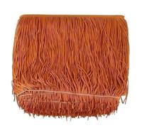 Bordes Con Flecos Borlas de poliéster 20 cm y 5/10 m for ropa, cortinas, vestidos latinos, adornos encaje, bolsas, prendas, accesorios costura DIY(Color36,20cm-5Meters)