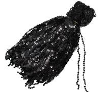 Bordes Con Flecos Cinta de flecos 30 cm con lentejuelas láser, for coser, for bodas, fiestas, bailes latinos, bares, vestidos, adornos tela(Color 10,2 yards)