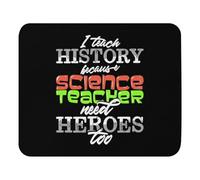 Bordes Cosidos Alfombrilla de Ratón, Citas de Agradecimiento para Profesores de Ciencias y de Historia. Alfombrilla Professional Tapete de Juego 25X30cm para Juegos Oficina Jugadore