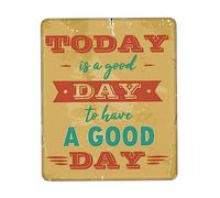 Bordes Cosidos Alfombrilla de Ratón, Hoy es un Buen día para Tener un Buen día. Cita Alfombrilla Professional Mousepad 25X30cm para Gamers Juegos Trabajo