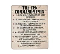 Bordes Cosidos Alfombrilla de Ratón, Los Diez Mandamientos en Estilo de Verso religioso Alfombrilla Multifuncional Tapete de Juego 25X30cm para Oficina Ordenador Laptop