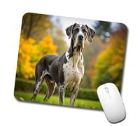 Bordes Cosidos Alfombrilla De Ratón para Juegos Perro Gran Danés 25X30Cm, Alfombrilla De Ratón Eco-Friendly Mousepad para Pc Ordenador Gamers