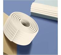 Bordes de espuma, tira de protección de bordes, kit de parachoques de borde, protector de esquina de espuma de doble cara con cinta adhesiva fuerte, borde afilado de la mesa(blanco/2m)