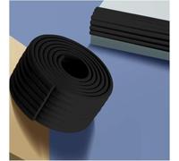 Bordes de espuma, tira de protección de bordes, kit de parachoques de borde, protectores de esquina de espuma de doble cara de alta adherencia, borde afilado de la mesa(Black,8m)