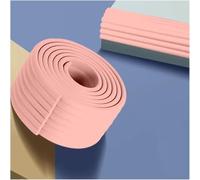 Bordes de espuma, tira de protección de bordes, kit de parachoques de borde, protectores de esquina de espuma de doble cara con cinta adhesiva fuerte, borde afilado de la mesa(Pink,8m)