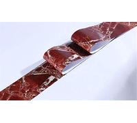 bordes de papel tapiz autoadhesivos, Papel pintado autoadhesivo for paredes y techo, multicolor, varios tamaños(Purplish Red Stone,12CM X 500CM)