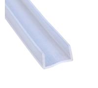 Bordes en forma de U, Tamaños múltiples de la tira del sello tiempo canal en U goma silicona for las puertas Windows y ducha(39.37inch-21x16mm)