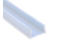 Bordes en forma de U, Tamaños múltiples de la tira del sello tiempo canal en U goma silicona for las puertas Windows y ducha(39.37inch-25x15mm)