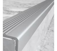 Bordes para escaleras y tiras protectoras para peldaños, antideslizantes e impermeables, para bordes de escaleras interiores y exteriores(Gray,1cm)