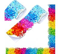 Bordes para tablón de anuncios de acuarela,colorido tablón de anuncios con borde decorativo para el aula, bonito aviso para la escuela, colorido boletín, bonito aviso.Nuevo