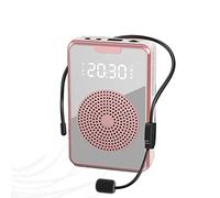 Bordhap Amplificador de Voz PortáTil para Profesores con Auriculares con MicróFono, Altavoz Recargable para Entrenamiento, GuíA TuríStico, Aula