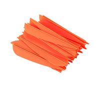 Bordhap Flechas Paletas 4 Pulgadas De Flecha De Pluma De Plástico para DIY Flechas De Tiro con Paquete De 50 (Naranja)
