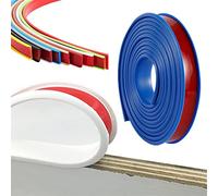 Bordo autoadesivo da 5 metri,tira de sellado de borde en forma de U, tira de borde para encimera de cocina, anticolisiones a prueba de golpes para mesa de armario de bricolaje (12mm,blue)