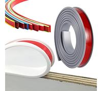 Bordo autoadesivo da 5 metri,tira de sellado de borde en forma de U, tira de borde para encimera de cocina, anticolisiones a prueba de golpes para mesa de armario de bricolaje (18mm,light gray)