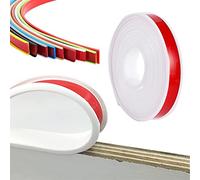 Bordo autoadesivo da 5 metri,tira de sellado de borde en forma de U, tira de borde para encimera de cocina, anticolisiones a prueba de golpes para mesa de armario de bricolaje (14mm,white)