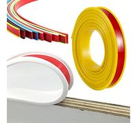 Bordo autoadesivo da 5 metri,tira de sellado de borde en forma de U, tira de borde para encimera de cocina, anticolisiones a prueba de golpes para mesa de armario de bricolaje (12mm,yellow)