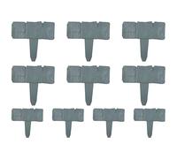 bordo per giardino*10 pezzi 10 pezzi bordo senza scavo resistente alle intemperie - 24,9 x 22,9 cm bordatura da cortile | Per giardino esterno, prato, sentiero, anello per albero, cortile