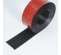 Bordo scala autoadesivo, adatto alla protezione dei bordi dei gradini interni/esterni con design antiscivolo(Black,3cm)