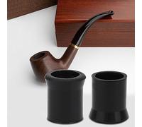 BORDSTRACT 100 Piezas Puntas Desechables para Pipa De Cigarrillos, Puntas De Goma para Boquilla De Pipa, Cubierta Suave para La Boca, para Tabaco(Negro Grande)