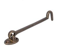 BORDSTRACT 17 cm Bronce Vintage Gancho y Clavos de Ojo, Pasadores de Puerta de Granero, Pasadores de Ventana, Soportes de Ventana de Tormenta