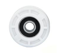 BORDSTRACT 2 Piezas polea redonda con ranura en U, 12x56x16.5mm recubierta de plástico POM, capacidad de carga 342 lb, para herrajes de puertas ventanas y cajones