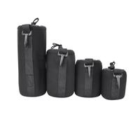 BORDSTRACT 4 Uds S M L XL Negro Neopreno elástico absorción de Impacto Lente de cámara DSLR Bolsa Protectora de Almacenamiento Cubierta de Lente