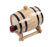 BORDSTRACT Barriles De Vino Barriles De Envejecimiento De Pino Barril De Vino Autofabricado Con Tapón De Soporte Y Espiga Barril De Cerveza De Whisky De Madera Añejar Ron Tequila Cóctel Bourbon(5L)