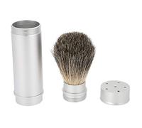 BORDSTRACT Brocha De Afeitar De Tejón Puro Para Hombres, Mango De Aluminio, Componente De Kit Afeitado Hombre Con Jabón De Afeitar Para Uso Personal Y Profesional