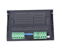 BORDSTRACT Controlador de Motor Paso a Paso, DC24 a 50 V 1,0 a 4,5 A 8 Engranajes Ajustables 25600 Pasos 200 KHz 32 bits DSP para fresadora CNC Router Grabador Fresadora 56 mm 60 mm 86 mm