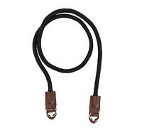 BORDSTRACT Correa Camara Reflex,Correa Hombro Cámara Nylon Ajustable Correa Bloqueo Deslizante Anillo Diseño con Cuero Vaca Junta,Universal Cuello Cámara,longitud 110 cm / 43,3 pulgadas(Negro)