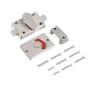 BORDSTRACT Door Lock Indicator, Bathroom Toilet Lock Vacant Engaged Indicator, Stainless Steel Door Latch