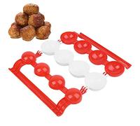 BORDSTRACT Máquina Para Hacer Albóndigas, Molde de Bola de Carne de Pescado Relleno de Plástico, Maquina Croquetas, Molde Para Hacer Bollos de Cocina Para Pasteles, Helados, Melón