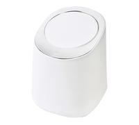 BORDSTRACT Mini Trasa de escritorio Presionante Diseño redondo de la mesa de lavado para la oficina para el hogar de la oficina (Blanco)