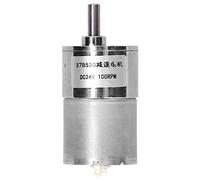 BORDSTRACT Motor de Engranajes de CC, 24 V, 100 RPM, núcleo de Cobre Puro, Caja de Cambios de Metal, reducción de Velocidad para Equipos automatizados, maquinaria financiera, automatización