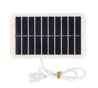 BORDSTRACT Panel De Células Solares De 5V 2W 400mA, Panel Solar USB De Emergencia para Exteriores, Cargador De Batería Solar Sistema Solar De Bricolaje, Panel De Cargador Solar Portátil para Teléfono