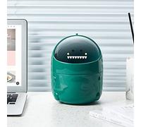BORDSTRACT Papelera Pequeña, Papelera Escritorio Juvenil Cute Mini, Papelera Oficina Plástico, Papelera De Escritorio Para Niños, Para Mesas De Casa, Mesas De Oficina(verde)