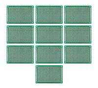 BORDSTRACT Placa de Circuito PCB Universal, 4x6 cm de Doble Cara, estañada para Soldadura de Bricolaje, Paso de 2,54 mm Adecuada para creación de prototipos electrónicos