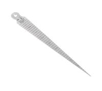 BORDSTRACT Stainless Steel Taper Gauge, 15mm & 1/8 5/8 Dual Scale, Accurate Hole & Slot Measurer for Welding Inspection & Small Diameter Clearance