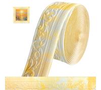 Bordüre autoadhesiva 3D molduras de yeso para pared, 10m x 8cm x 5mm, molduras autoadhesivas, bordura impermeable, molduras autoadhesivas, tiras de borde en rollo para líneas de esquinas y techos