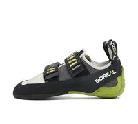 Boreal Zapatos de escalada Alpha para mujer, para cursos de escalada, entrenamiento interior y exterior, y rutas largas, Grafito Blanco, 39.5 EU